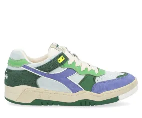 Baskets Diadora B560 Used WW Italy green white and purple