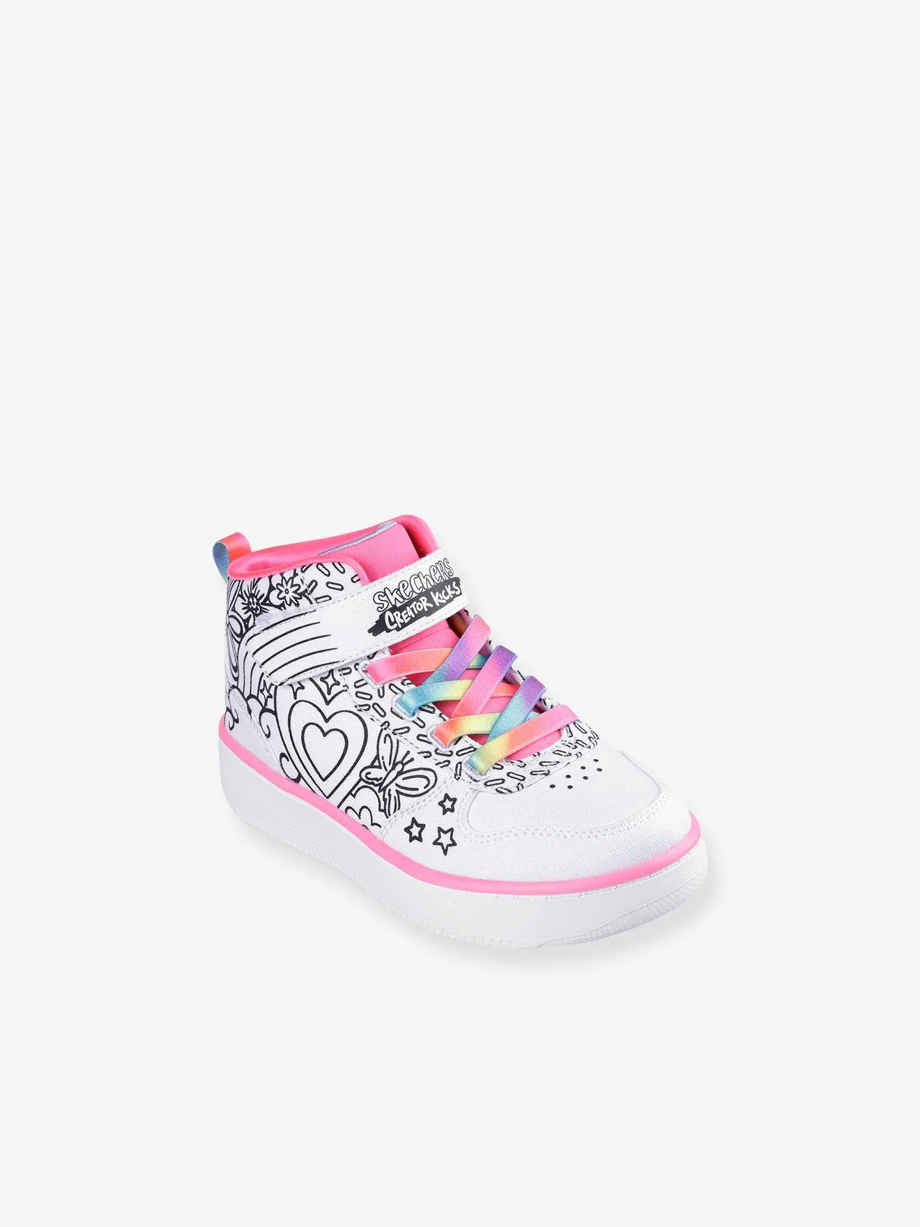Baskets Sport Court 92 - COLOR ME KICKS - Skechers® blanc - Skechers