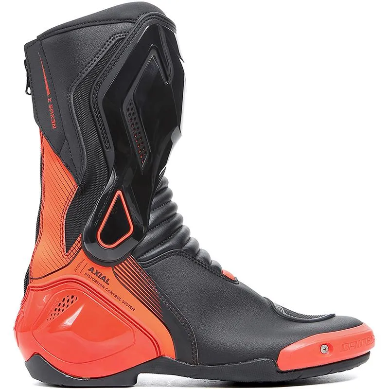 Bottes NEXUS 2 DAINESE Noir rouge fluo - MAXXESS.FR, Bottes moto