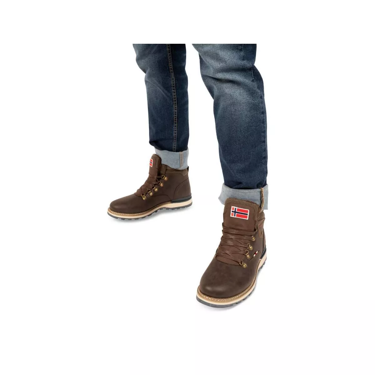 Bottines MARRON GEOGRAPHICAL NORWAY