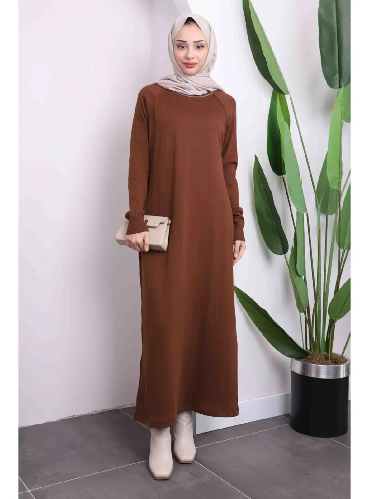 Brown - Knit Dresses