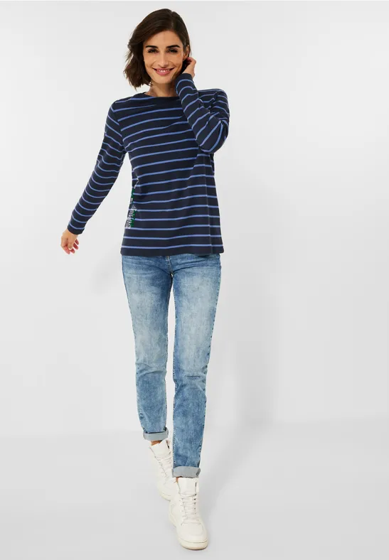 CECIL T-shirt à rayures pour femmes 