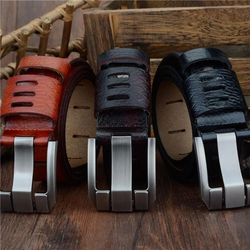 Ceinture Casual en cuir pour homme, modèle Tarxi