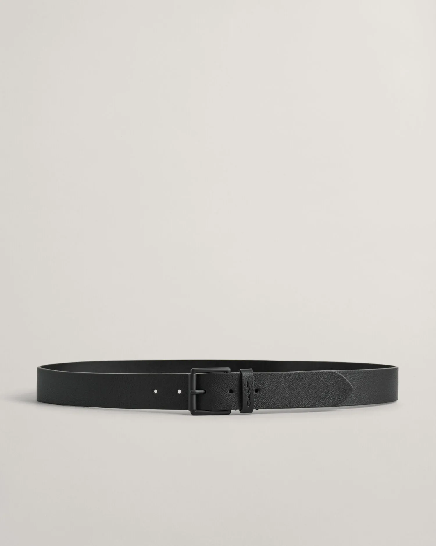 Ceinture en cuir avec boucle ton sur ton