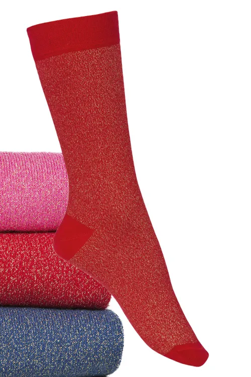 Chaussettes coton fantaisies scintillantes