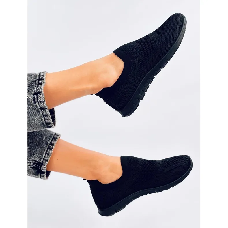 Colons Baskets chaussettes noires le noir