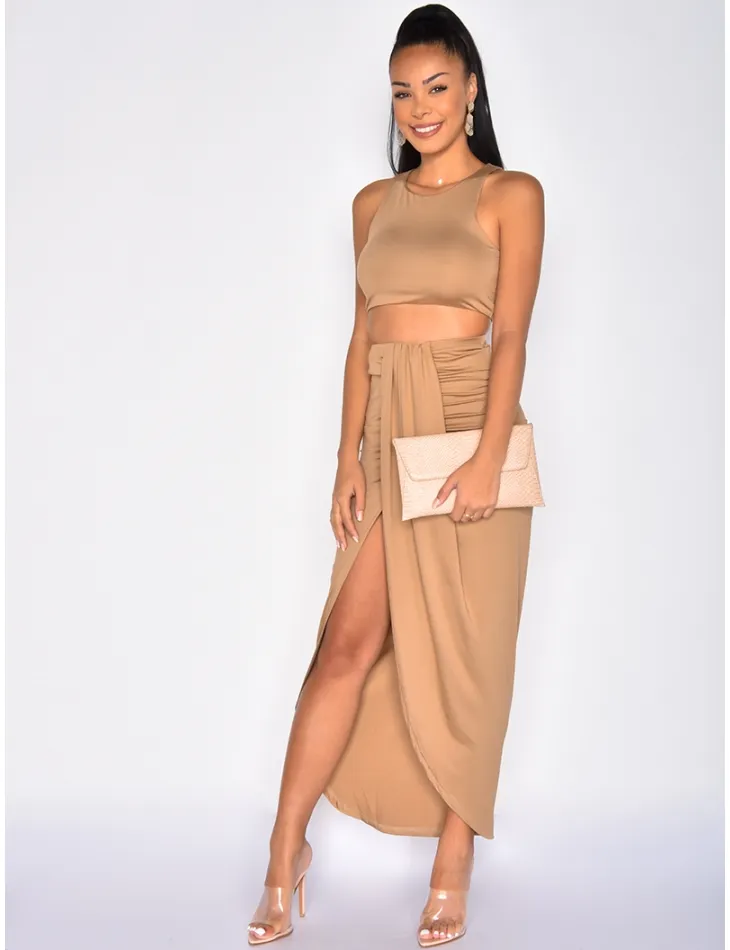 Ensemble jupe longue et crop top / 32339 - JEANS INDUSTRY