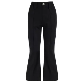 Ganni Pantalon à rayures noir