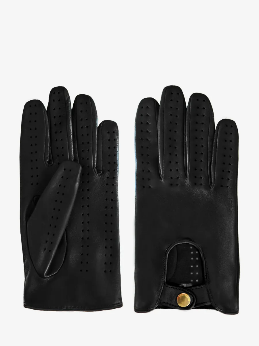 GANTS EN CUIR NOIR HOMME Gants Pilote Homme - Noir