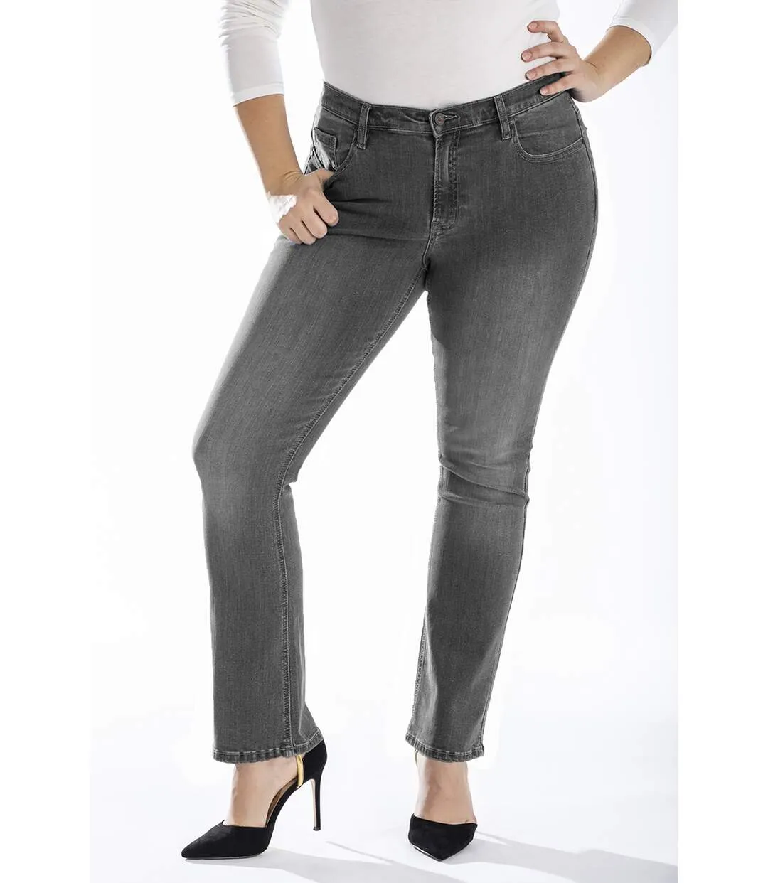 Jeans coupe bootcut denim stretch OBBO4 'OBER'