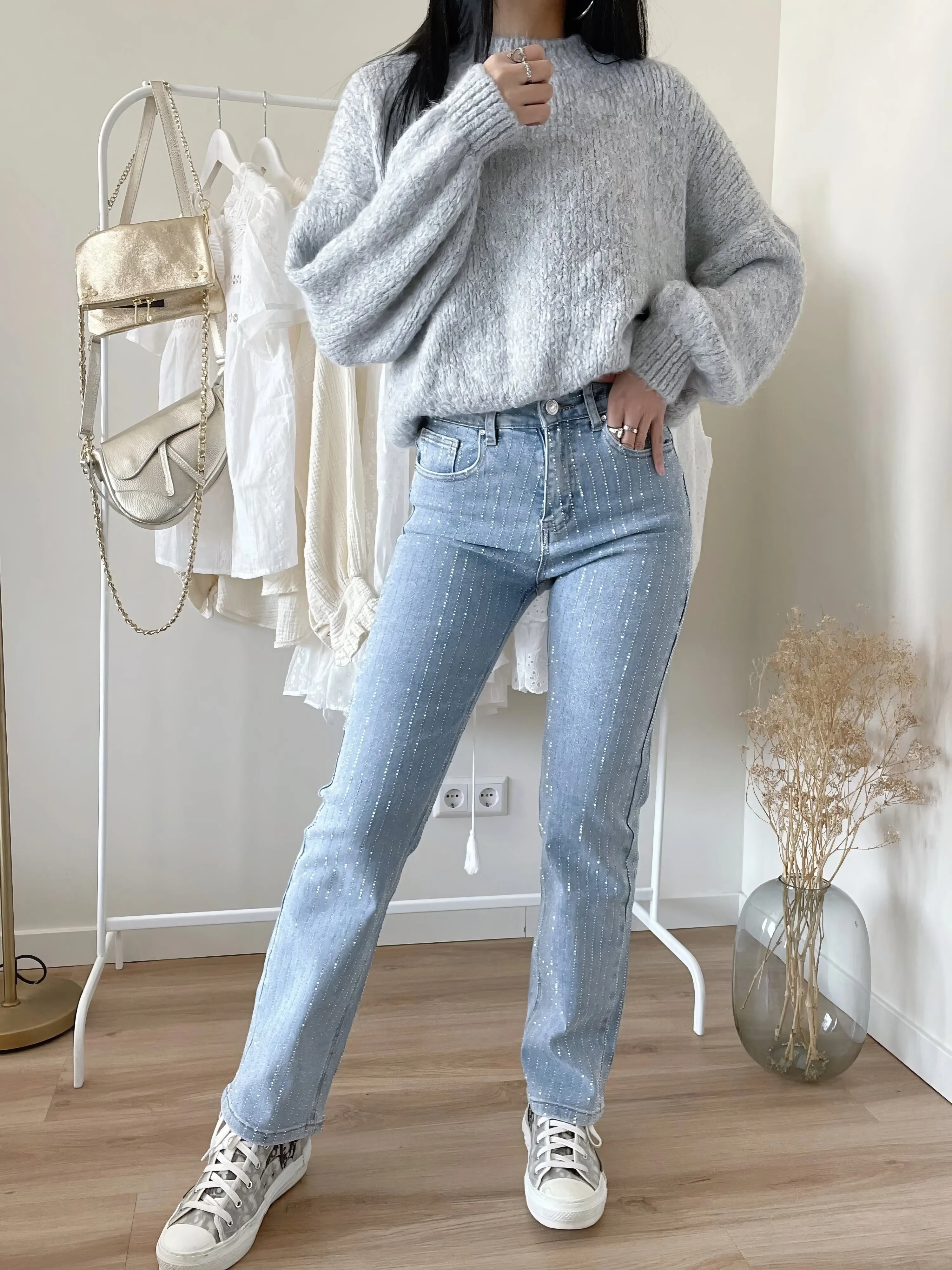 Jeans Taille Haute pour Femmes - Belinda