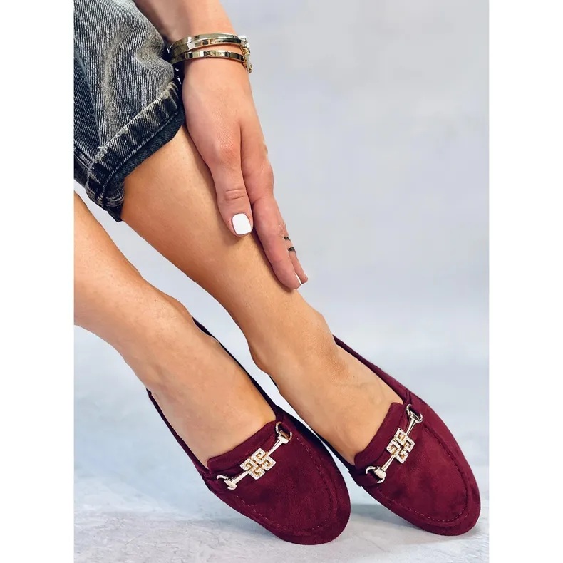 Mocassins femme Chloe Wine rouge