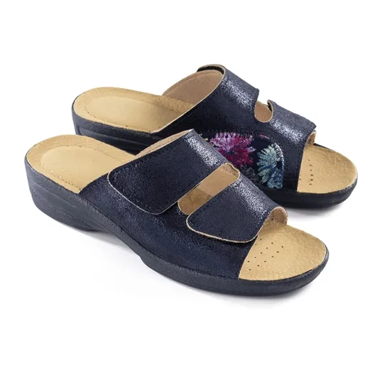 Mules hallux Héléa bleu