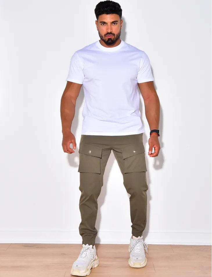 Pantalon cargo à poches / 47922 - JEANS INDUSTRY