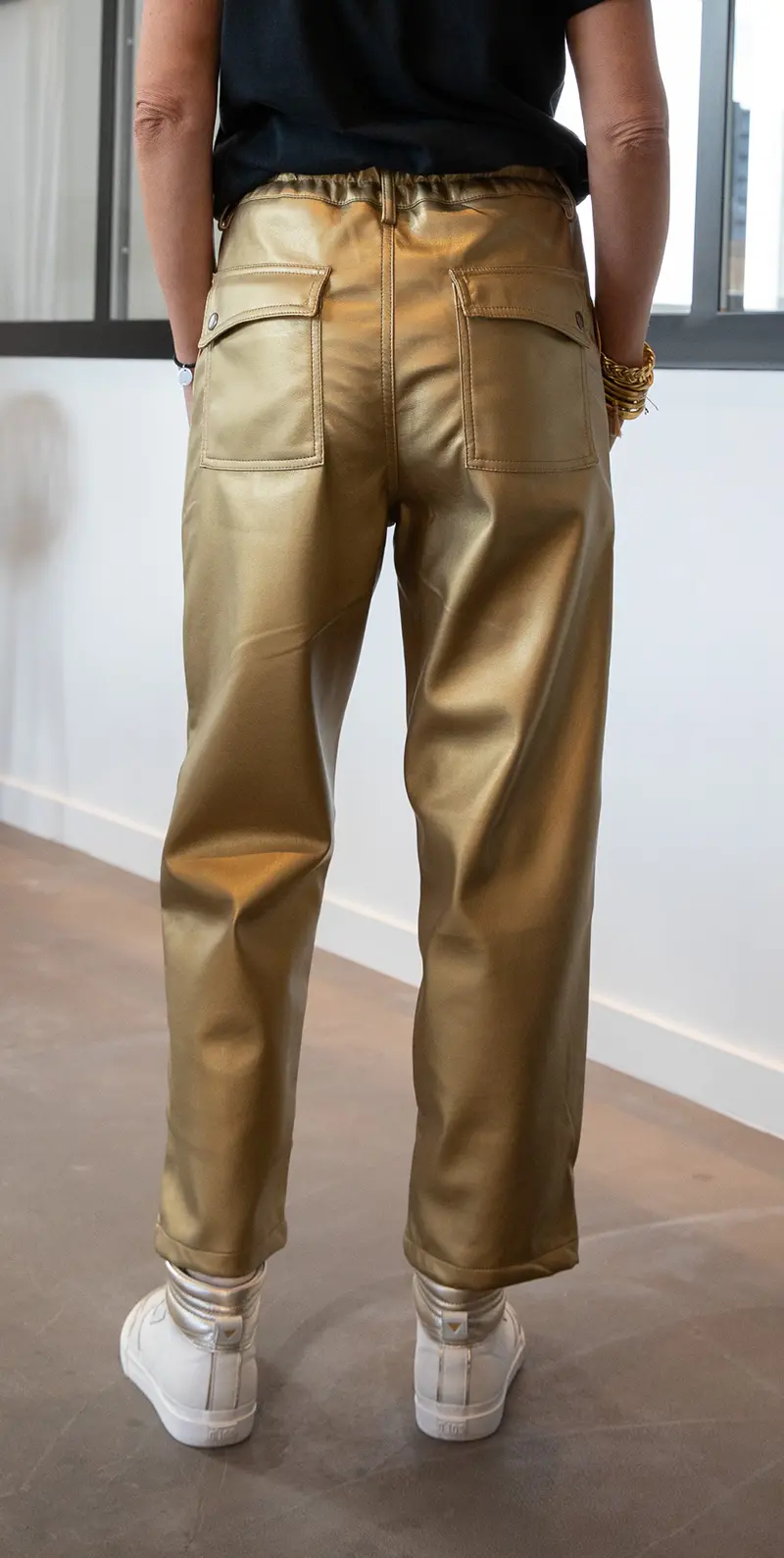 Pantalon Cuir Californie Or - Hod Paris | Les Chiquettes