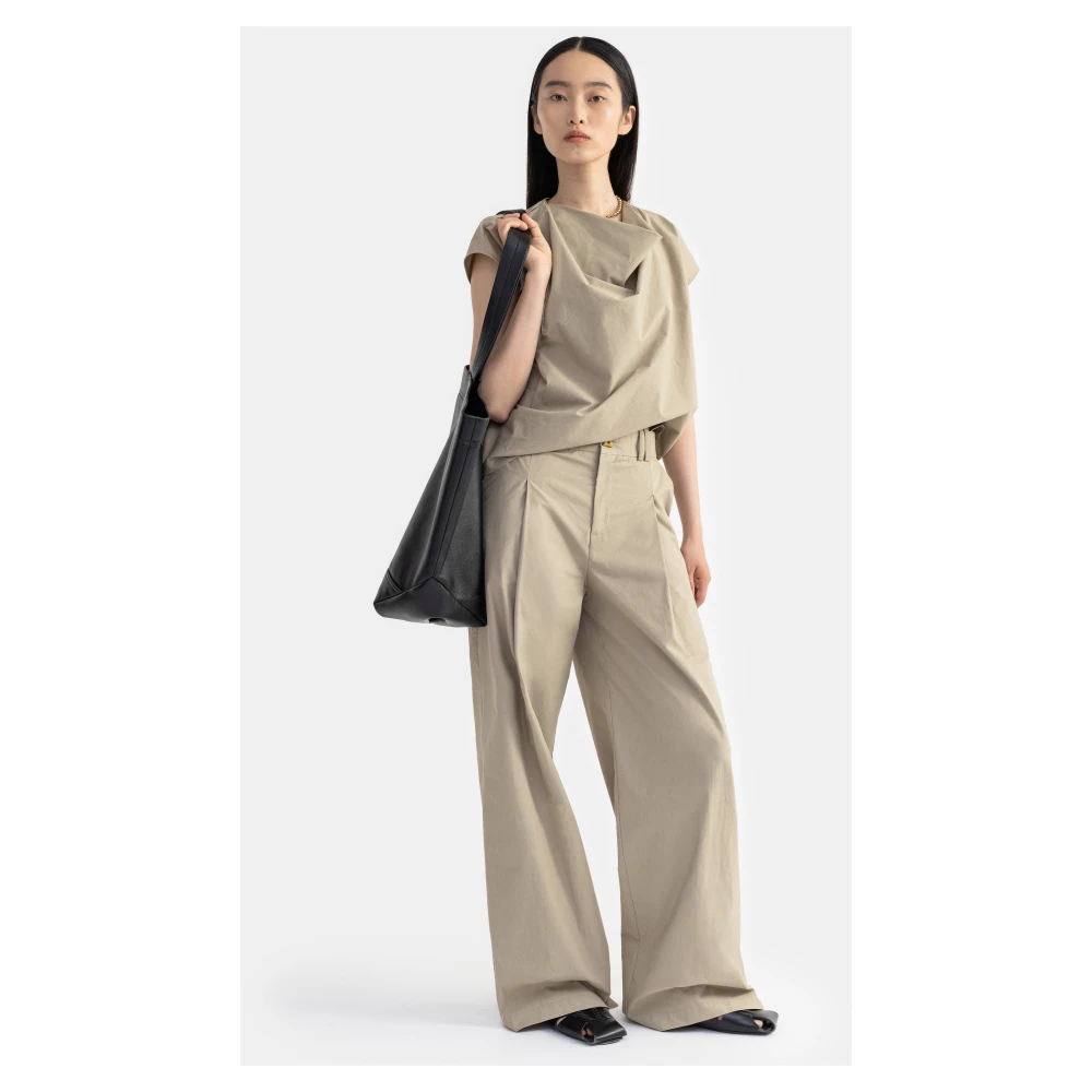 Pantalon Large en Coton pour Costume
