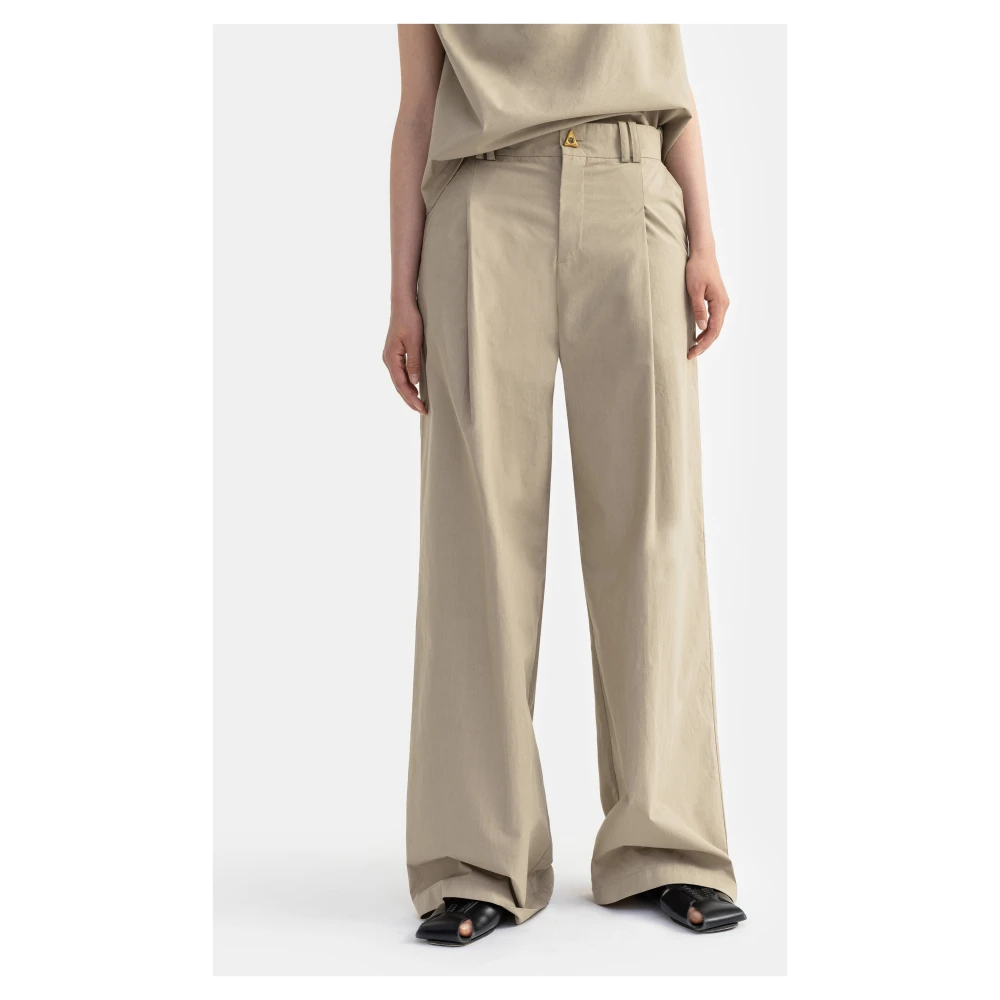Pantalon Large en Coton pour Costume