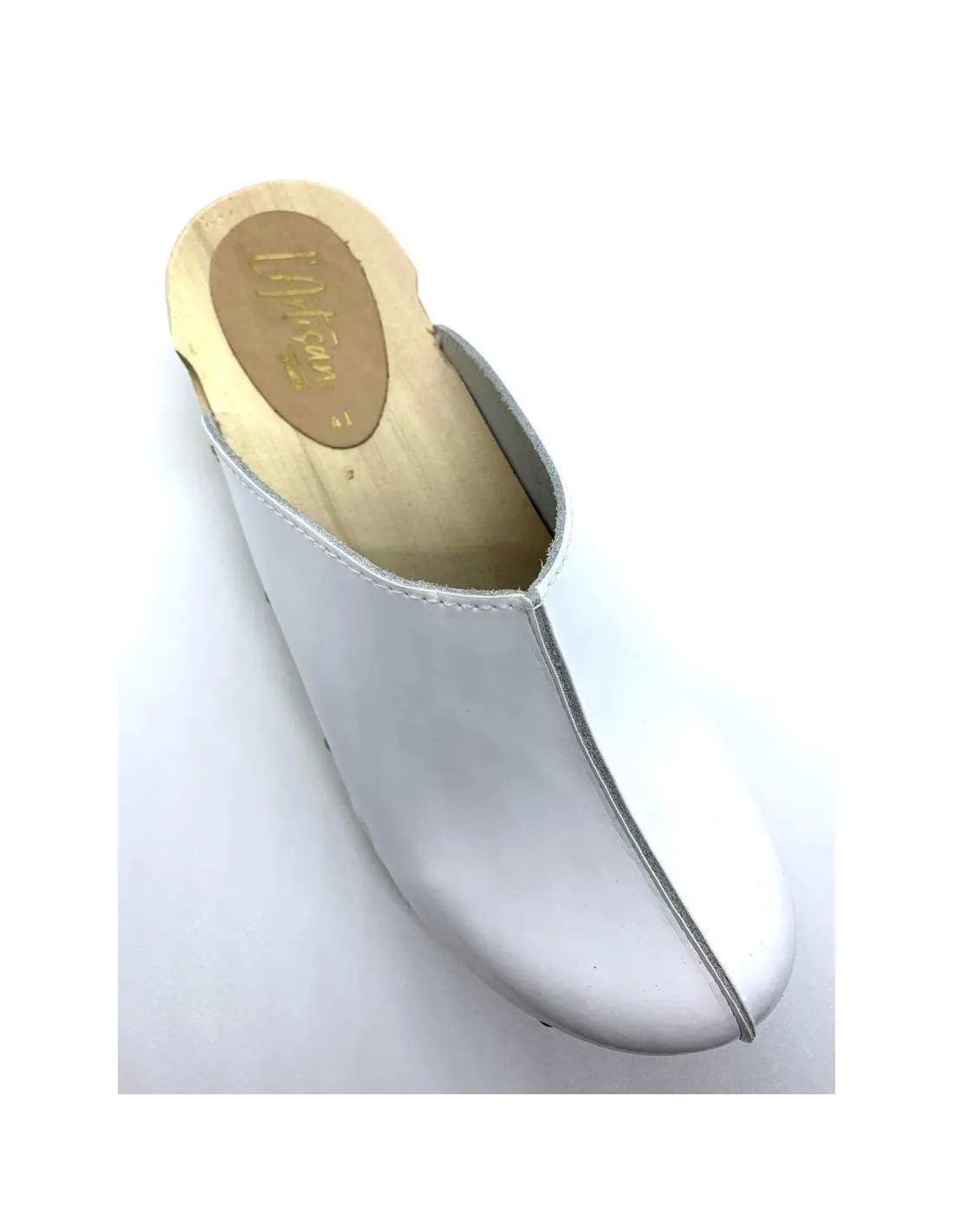 Sabots Swedi Anna Vernis Blanc