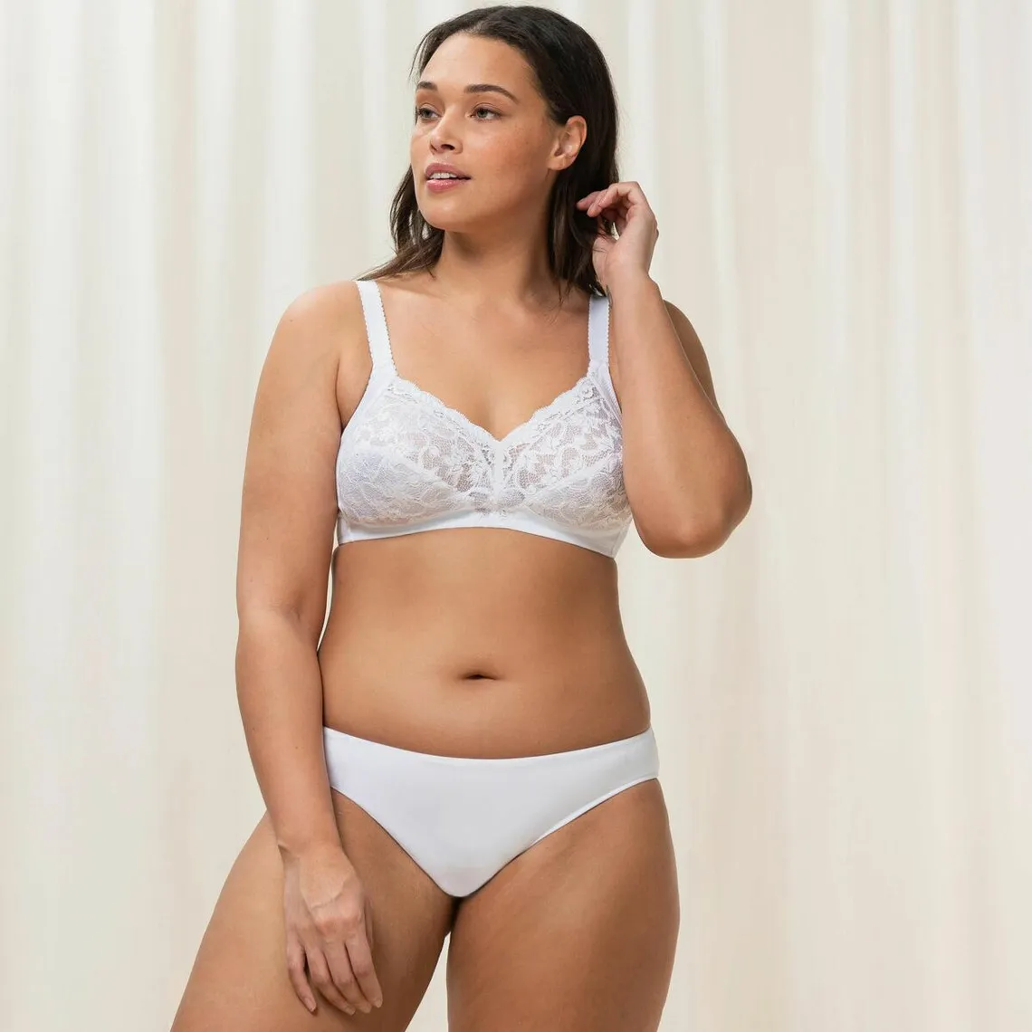 Soutien-Gorge Sans Armatures Blanc Delicate Doreen N | 3 Suisses