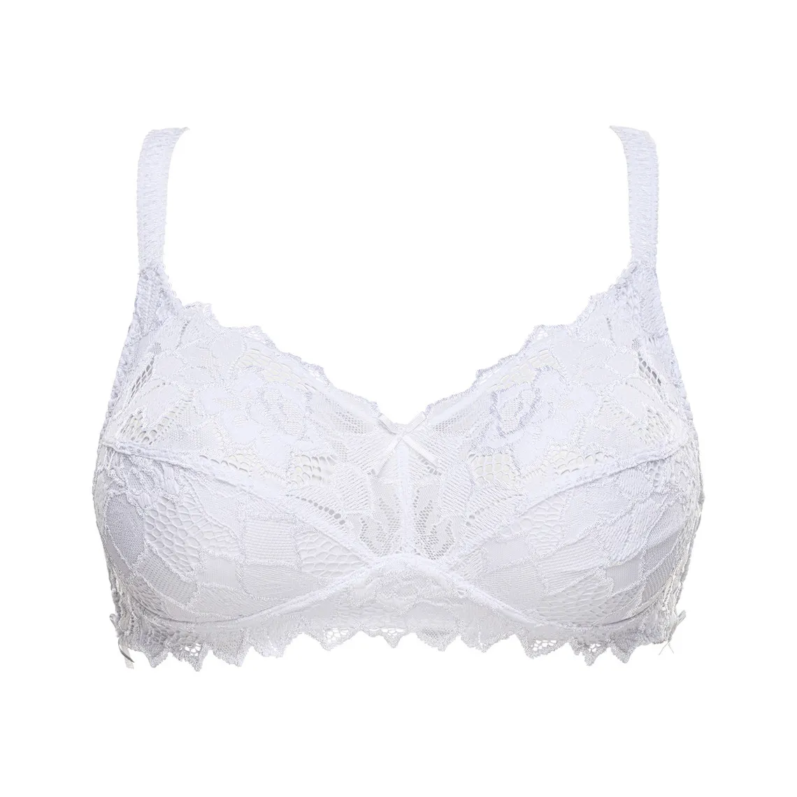Soutien-Gorge Sans Armatures Blanc en coton | 3 Suisses