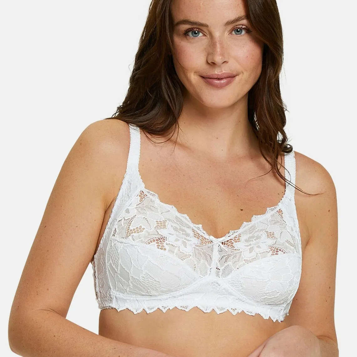 Soutien-Gorge Sans Armatures Blanc en coton | 3 Suisses