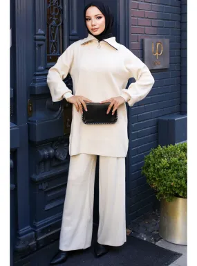Stone Color - Knit Suits