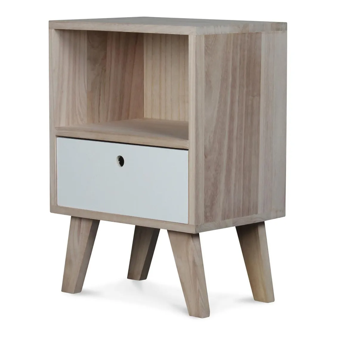 Table de Chevet Bois Blanc MONTREAL | Table de chevet 3 SUISSES
