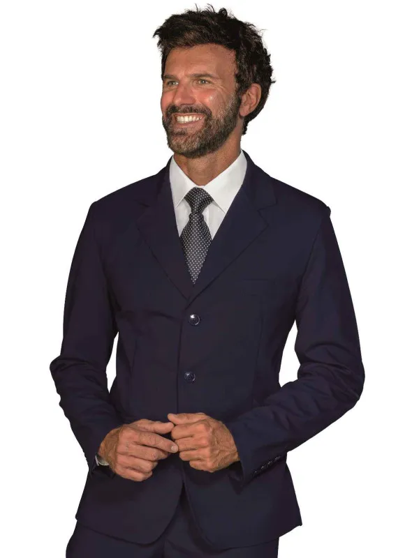 Veste Cleveland Stretch Bleu en Polyester/Laine