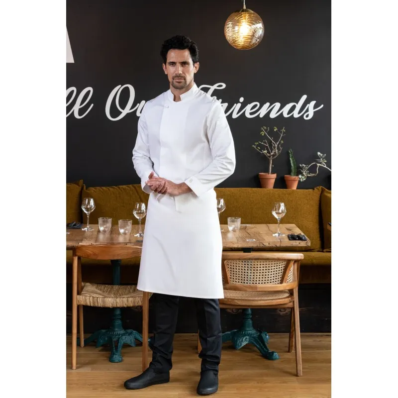 Veste de chef homme blanche KANSAS