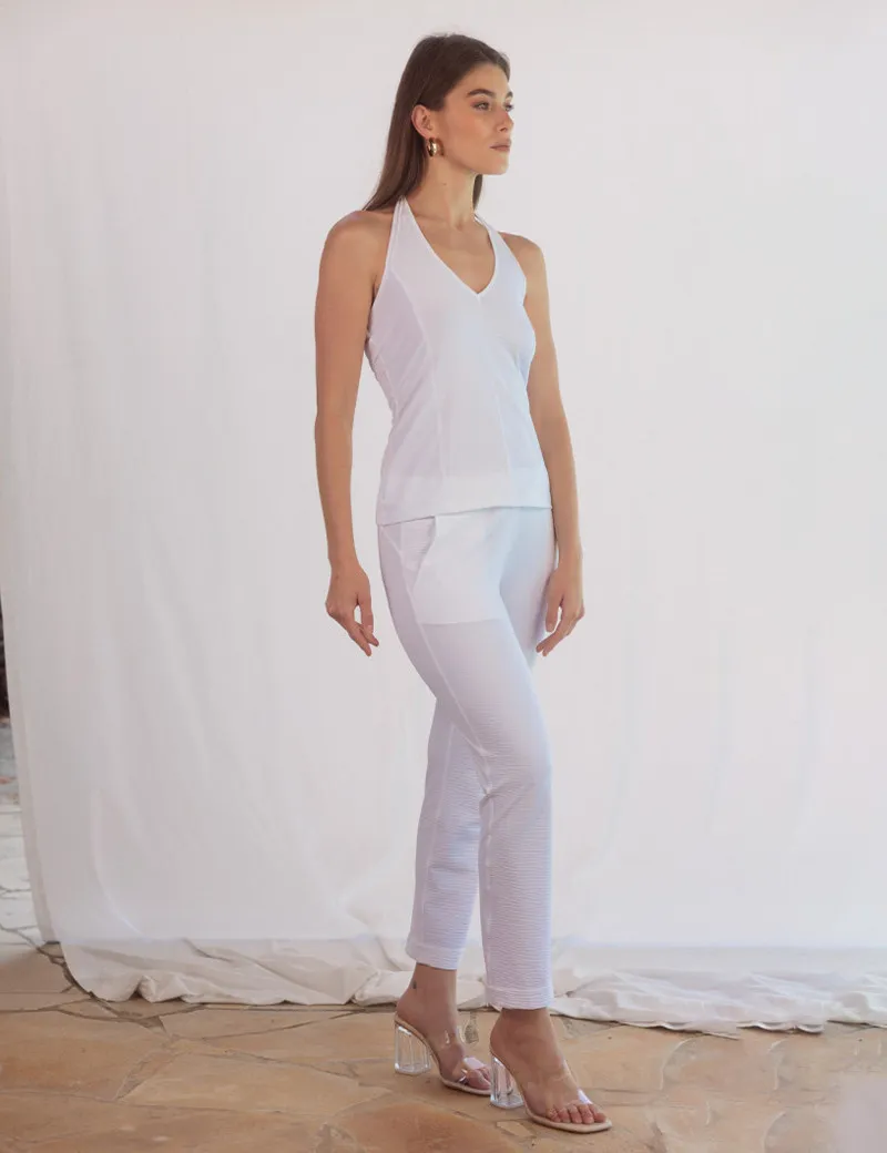Waffle | CHELSEA Pantalon Blanc